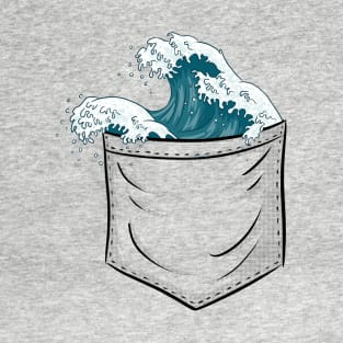 Breaking Japanese Wave In Your Pocket T-Shirt